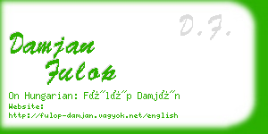 damjan fulop business card